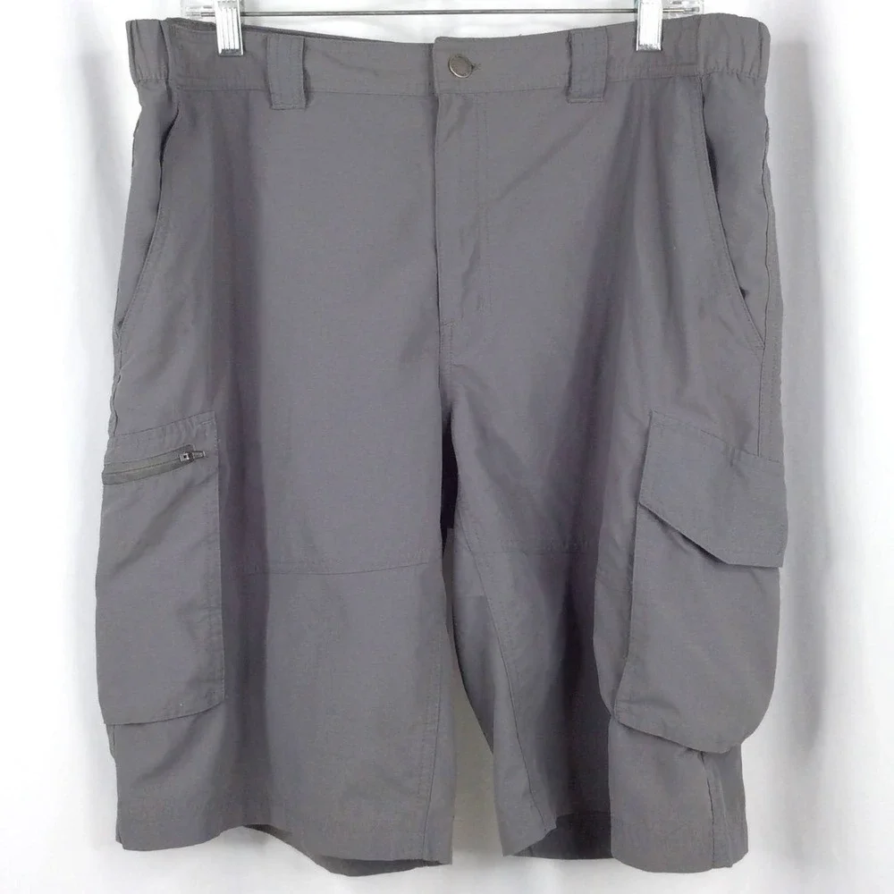 Columbia Cargo Shorts Men's Size 38 Gray Lightweight Hiking 11